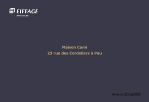 Pau - Maison Cami Plaquette commerciale