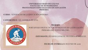 Portafolio Digital De Las Tendencias De La Educacion Primaria Del Nuevo Milenio