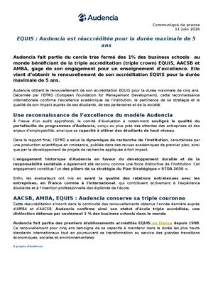 Réaccréditation Equis