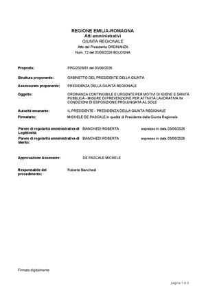 Stop Al Lavoro In Condizioni Di Caldo Estremo Ordinanza