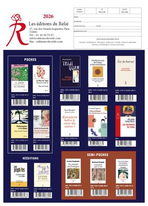 Catalogue été 2026 Les éditions Du Relié