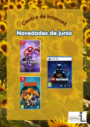 Novedades Junio Centro de Internet Biblioteca Central de Illescas