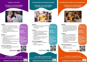 Flyer Formations Numériques 2026 Sur Draga