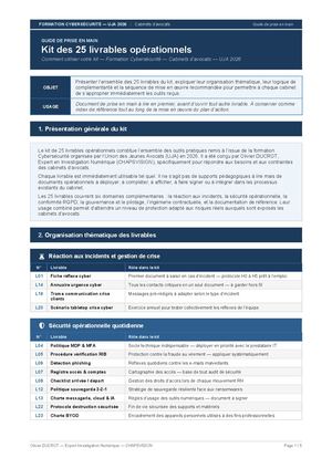 Guide Cybersécurité pour les Avocats - UJA et Olivier DUCROT 2026