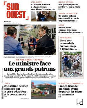 Sud Ouest Mardi 9 Juin