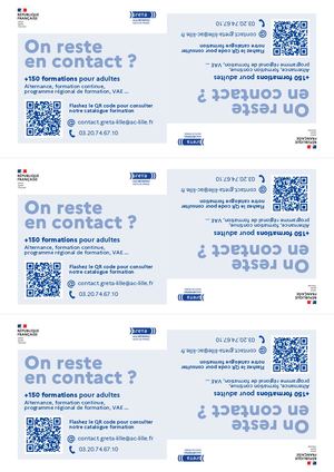A6 Flyer On Reste En Contact