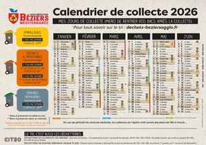 Calendrier Collecte des déchets 2026