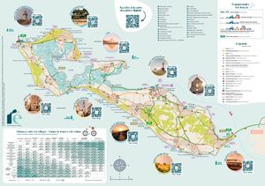 Carte des Itinéraires Cyclables Ile de Ré 2026 / 2026 Map of Cycle Routes on Île de Ré (FR/EN)