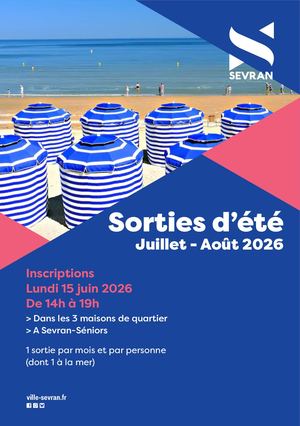 Sorties d'été 2026 Séniors