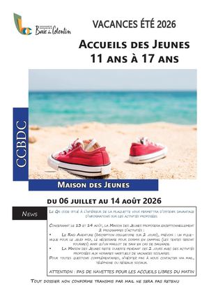 Plaquette Ados été 2026