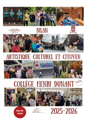 Bilan Artistique Et Culturel 2025 2026