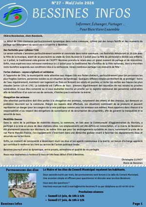 Bessines Infos Mai Juin 26