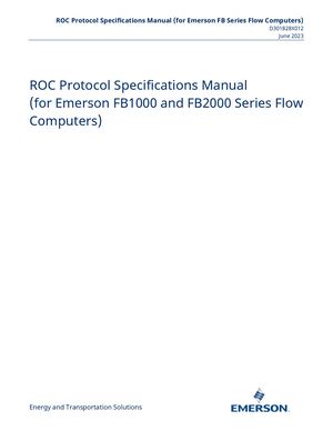 Roc Protocol Specifications Manual For Fbx Series En 455518 Emerson Eduardo Rodrigues
