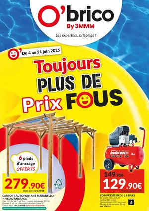 Tabloide O'brico Prix Fous #2 8p Juin 2025