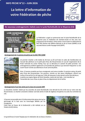 Lettre d'information N°12 - juin 2026
