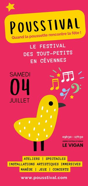 Programme Pousstival 2026 - Samedi 4 juillet 2026 Le Vigan (Gard)