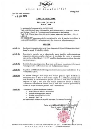 Arrêté n°193-2026