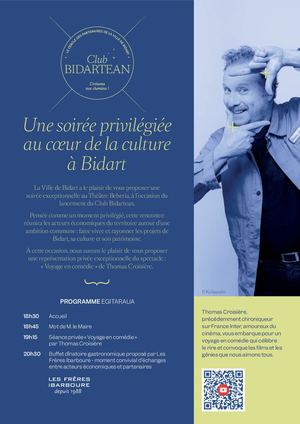 Invitation soirée Club Bidartean