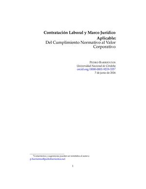 Contratación Laboral y Marco Jurídico Aplicable: Del Cumplimiento Normativo al Valor Corporativo