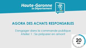 S'engager Dans La Commande Publique Du Département, 4 Ateliers Pour Réussir