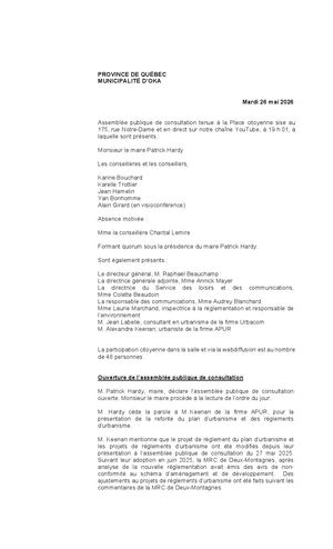 2026-05-26 - Assemblée publique de consultation