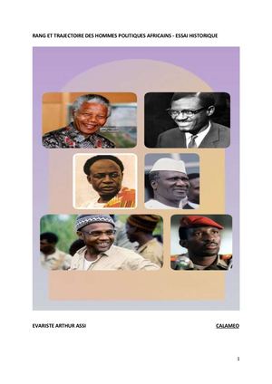 Evariste A Assi Rang Des Hommes Politiques Africains (Calameo)