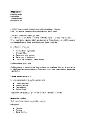 Cartilla Producto 4