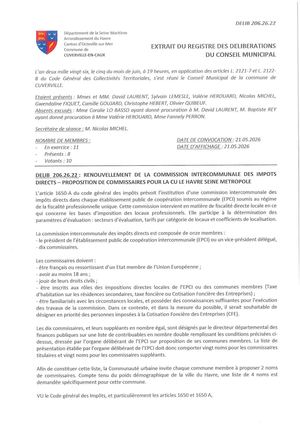 206 26 22 Proposition De Commissaires Pour La Cu Lhsm Renouvellement De La Ciid