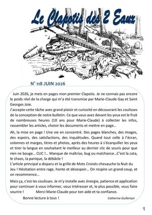 CLAPOTIS 118 Juin 2026
