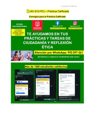 ???? (Ac S12 Pc) – Práctica Calificada Ciudadanía Y Reflexión ÉTica