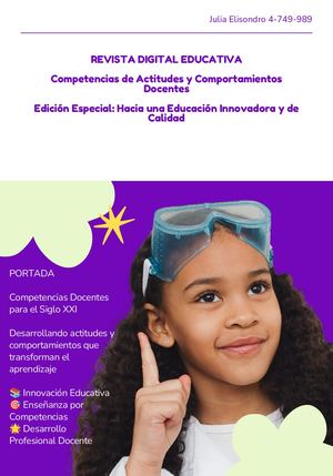 Revista Del Proceso De Aprendizaje Divertido En Violeta Y Verde Amarillento