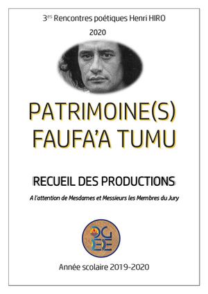 RECUEIL DES TEXTES DU CONCOURS DE POESIE HENRI HIRO 2020 ACADEMIE DE POLYNESIE FRANCAISE