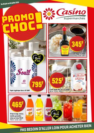 PROMO CHOC CHEZ CASINO DU 08 JUIN AU 05 JUILLET 2026