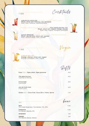 MENU (Taitea Brasserie - HHT)