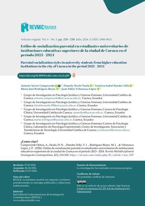 Estilos De Socialización Parental En Estudiantes Universitarios