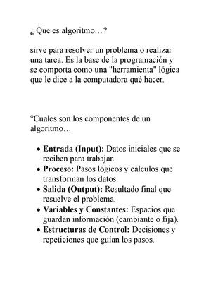 Que Es Algoritmo
