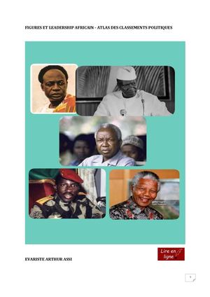 E Arthur Assi Figures Et Leadership Africain Atlas Des Classements Politiques (Lire En Ligne)