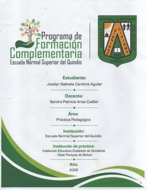 POrtafolio: Practica Pedagogica