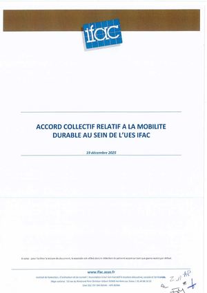 Accord Mobilite durable