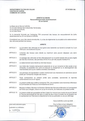 TRAVAUX DE RENOUVELLEMENT BOITE ASSAINISSEMENT - 25 RUE C. QUINET - ENT TPA