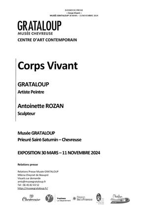 Dossier De Presse Grataloup Corps Vivant