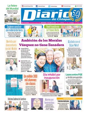 Portada, Miércoles 10 De Junio De 2026