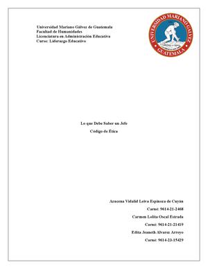 Proyecto Liderazgo