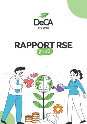 Rapport RSE 2025 DeCA Propreté