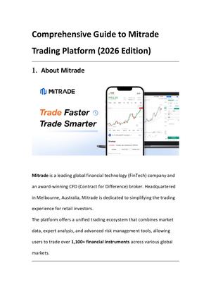 Comprehensive Guide To Mitrade Trading Platform