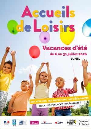 Vacances juillet 2026 - ALSH Lunel