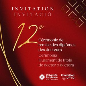 Invitation - Cérémonie de remise des diplômes des docteurs de l'UPVD