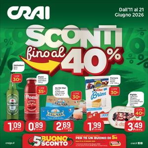 Volantino Crai Codè dall'11 al 21 giugno