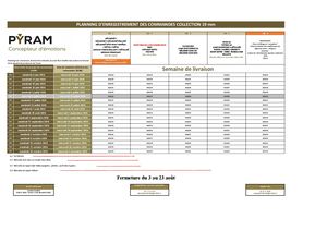 Planning Commande S23 S52