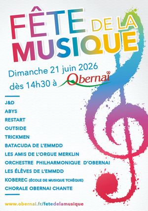 Fête De La Musique - Obernai - 21 juin 2026